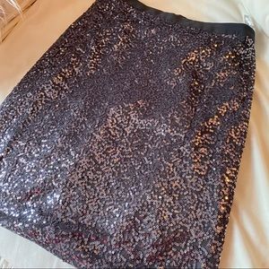NWOT J. Crew Silver Sparkly Pencil Skirt